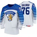 Camiseta Hockey Finlandia Jere Sallinen Home 2020 IIHF World Championship Blanco