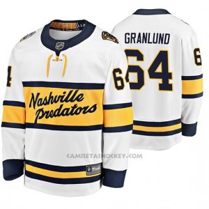 Camiseta Hockey Nashville Predators Mikael Granlund Breakaway Jugador 2020 Winter Classic Blanco