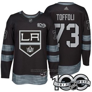 Camiseta Hockey Hombre Los Angeles Kings 73 Tyler Toffoli 2017 Centennial Limited Negro