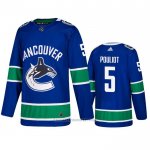 Camiseta Hockey Vancouver Canucks Derrick Pouliot Primera Azul