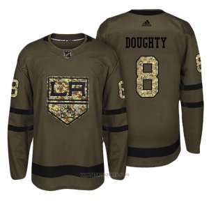 Camiseta Hockey Hombre Los Angeles Kings 8 Drew Doughty Verde Camo