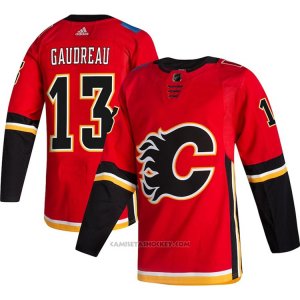 Camiseta Hockey Calgary Flames Johnny Gaudreau Alterno Autentico 2020-21 Rojo