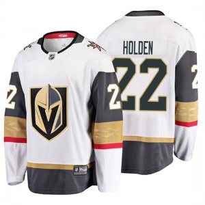 Camiseta Vegas Golden Knights Nick Holden 2019 Away Fanatics Breakaway Blanco