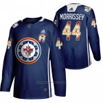 Camiseta Hockey Winnipeg Jets Josh Morrissey 2020 Wasac Night Indigenous Heritage Azul