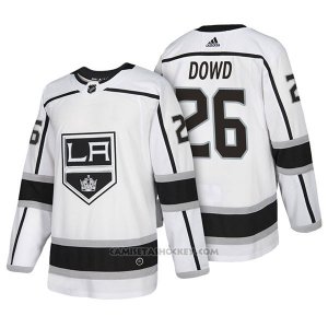 Camiseta Hockey Hombre Autentico Los Angeles Kings 26 Nic Dowd Away 2018 Blanco
