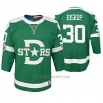 Camiseta Hockey Nino Dallas Stars Ben Bishop Replica Jugador 2020 Winter Classic Verde