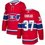 Camiseta Hockey Montreal Canadiens 37 Keith Kinkaid Primera Autentico Rojo