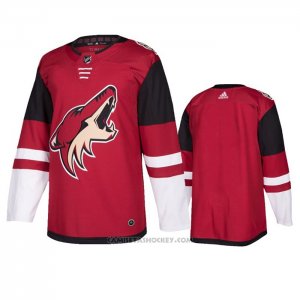 Camiseta Hockey Arizona Coyotes Primera Autentico Negro Rojo