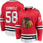 Camiseta Hockey Chicago Blackhawks MacKenzie Entwistle Primera Breakaway Rojo