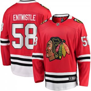 Camiseta Hockey Chicago Blackhawks MacKenzie Entwistle Primera Breakaway Rojo