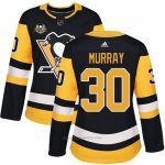 Camiseta Hockey Mujer Pittsburgh Penguins 30 Matt Murray Negro 50 Anniversary Home Premier