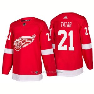 Camiseta Hockey Hombre Detroit Red Wings 21 Tomas Tatar New Outfitted 2018 Rojo