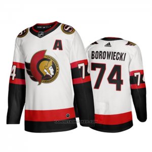 Camiseta Hockey Ottawa Senators Mark Borowiecki Segunda 2020-21 Blanco