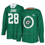 Camiseta Dallas Stars Stephen Johns New Season Practice Verde