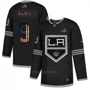 Camiseta Hockey Los Angeles Kings Kempe 2020 USA Flag Negro