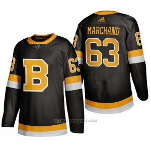 Camiseta Hockey Boston Bruins Brad Marchand Alterno 2019-20 Negro