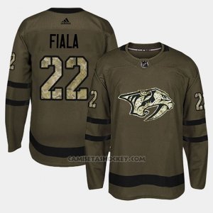 Camiseta Nashville Predators Kevin Fiala Camo Salute To Service