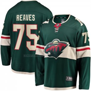 Camiseta Hockey Minnesota Wild Ryan Reaves Primera Breakaway Verde