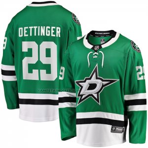 Camiseta Hockey Dallas Stars Jake Oettinger Primera Breakaway Verde