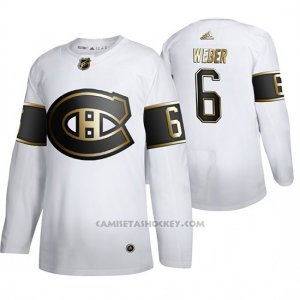 Camiseta Hockey Montreal Canadiens Shea Weber Golden Edition Autentico Blanco