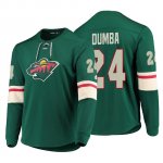 Camiseta Minnesota Wild Matt Dumba Adidas Platinum Verde