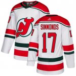 Camiseta Hockey New Jersey Devils 17 Wayne Simmonds Alterno Autentico Blanco