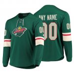 Camiseta Minnesota Wild Custom Platinum Verde