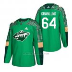 Camiseta Minnesota Wild Mikael Granlund 2018 St. Patrick's Day Verde