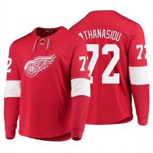 Camiseta Detroit Red Wings Andreas Athanasiou Platinum Rojo