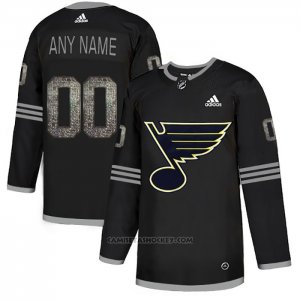 Camiseta Hockey St. Louis Blues Personalizada Black Shadow