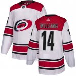 Camiseta Hockey Carolina Hurricanes 14 Justin Williams 2019-20 Segunda Autentico Blanco