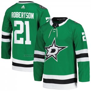 Camiseta Hockey Dallas Stars Jason Robertson Primera Primegreen Autentico Pro Verde