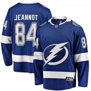 Camiseta Hockey Tampa Bay Lightning Tanner Jeannot Primera Breakaway Azul