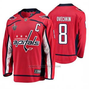 Camiseta Hockey Washington Capitals Alexander Ovechkin Stanley Cup Playoffs Breakaway Rojo