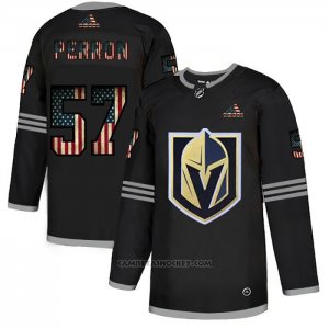 Camiseta Hockey Vegas Golden Knights David Perron 2020 USA Flag Negro