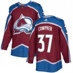 Camiseta Hockey Colorado Avalanche 37 J. T. Compher Primera Autentico Rojo