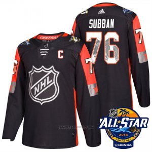 Camiseta Hockey Hombre Nashville Predators 76 P.k. Subban Negro 2018 All Star Autentico