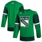 Camiseta Hockey New York Rangers 2023 St. Patrick's Day Autentico Verde