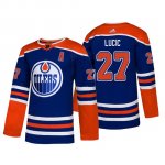 Camiseta Edmonton Oilers Milan Lucic Alternato Autentico Azul