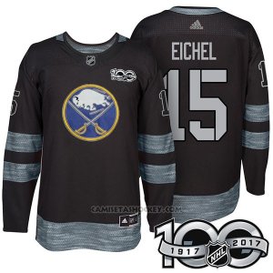 Camiseta Hockey Hombre Buffalo Sabres 15 Jack Eichel 2017 Centennial Limited Negro