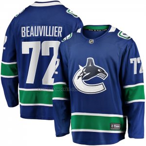 Camiseta Hockey Vancouver Canucks Anthony Beauvillier Primera Breakaway Azul
