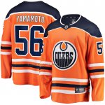 Camiseta Hockey Edmonton Oilers Kailer Yamamoto Primera Breakaway Naranja