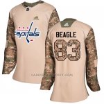 Camiseta Hockey Mujer Washington Capitals 83 Jay Beagle Camo Autentico 2017 Veterans Day Stitched