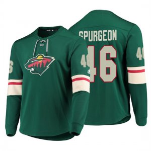 Camiseta Minnesota Wild Jared Spurgeon Adidas Platinum Verde