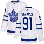 Camiseta Hockey Toronto Maple Leafs 91 John Tavares Road Autentico Blanco