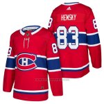 Camiseta Hockey Hombre Autentico Montreal Canadiens 83 Ales Hemsky Home 2018 Rojo