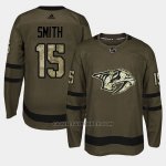 Camiseta Nashville Predators Craig Smith Camo Salute To Service