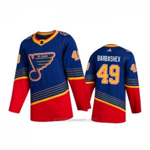 Camiseta Hockey St. Louis Blues Ivan Barbashev Retro Autentico 2019-20 Azul