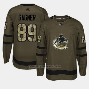 Camiseta Vancouver Canucks Sam Gagner Camo Salute To Service