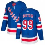 Camiseta Hockey New York Rangers 99 Wayne Gretzky Primera Autentico Azul